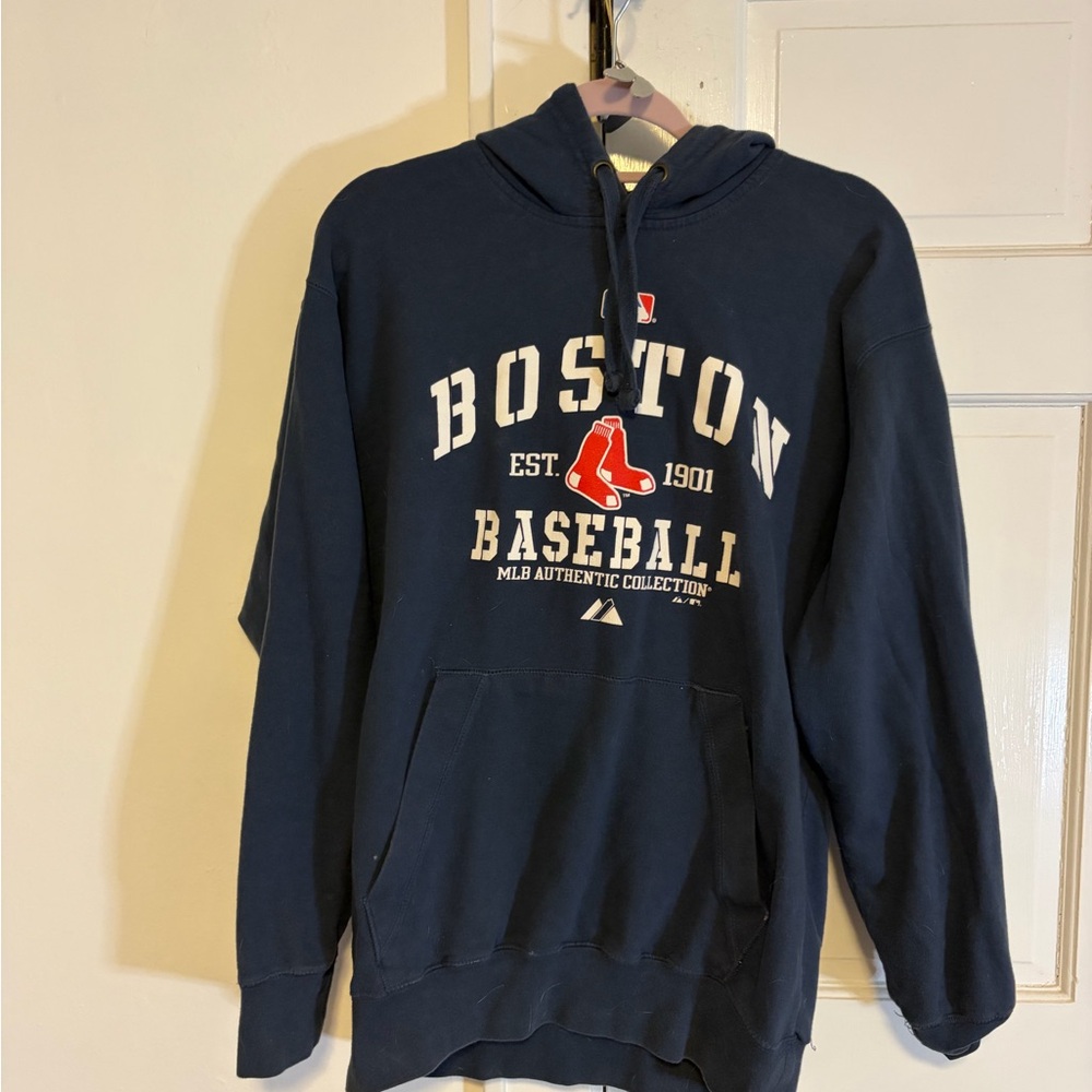 Majestic Dark Blue Boston Baseball Sweatshirt